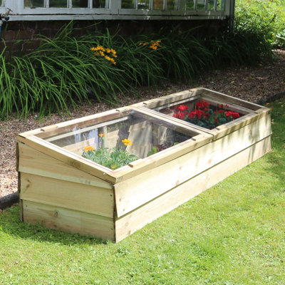 Deerfield 1.7m W x 0.5m D Cold Frame Greenhouse