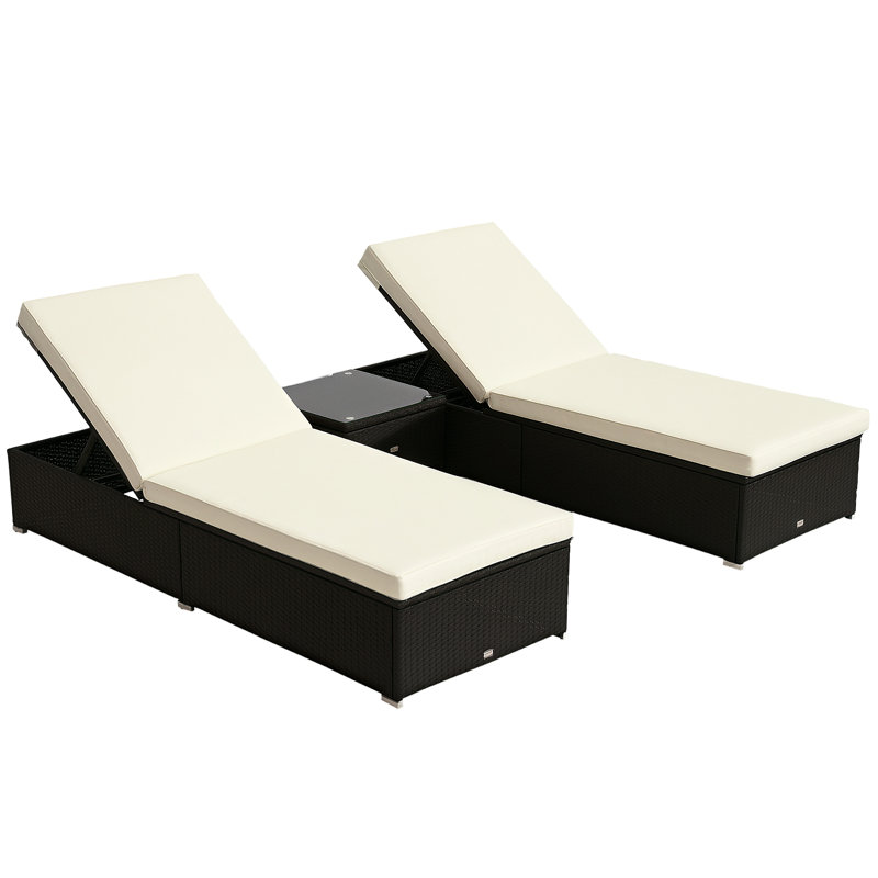 Ensemble de meubles de piscine 3 pièces