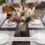 100 pièces de fleurs artificielles avec vase inclus dans la table de salle à manger, décorations de centre de table, pampas séchées, centres de table floraux, décoration de table basse, fausses fleurs dans un vase