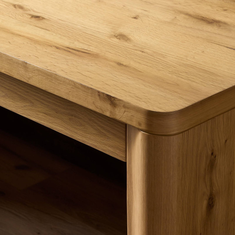 Novella Writing Desk-Natural Oak Veneer Thick Random