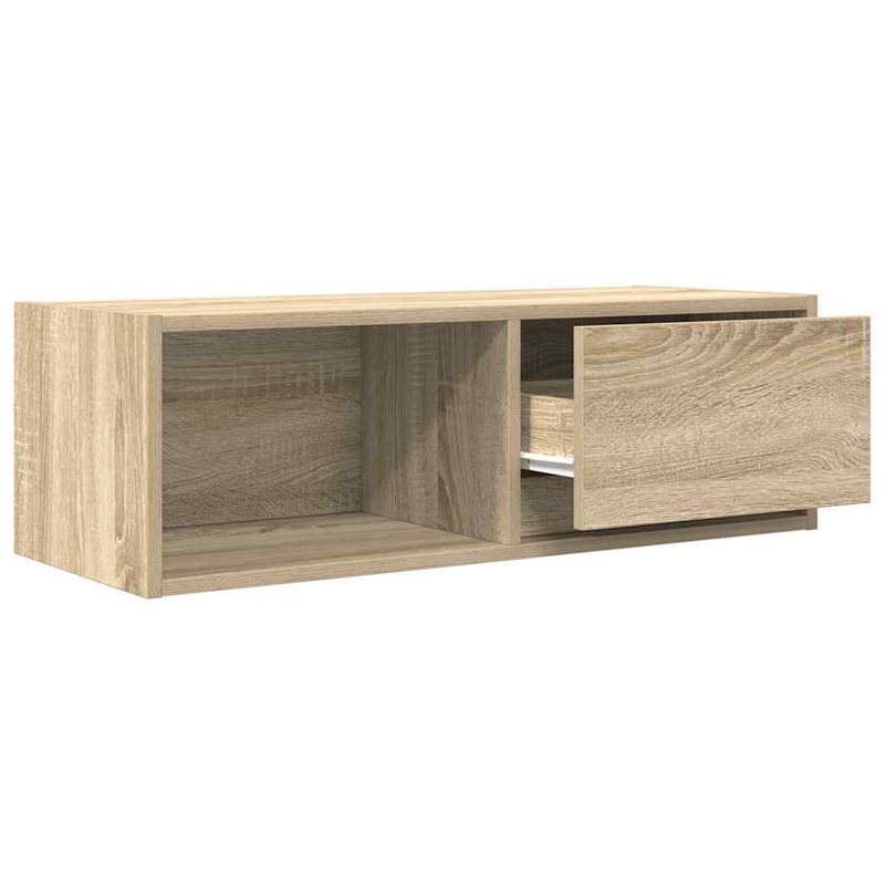 TV Cabinet 80X31x25.5 Cm Engineered Wood, Sonoma Oak, 80 cm