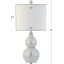 Lampe de table argentée 20 po Shenna