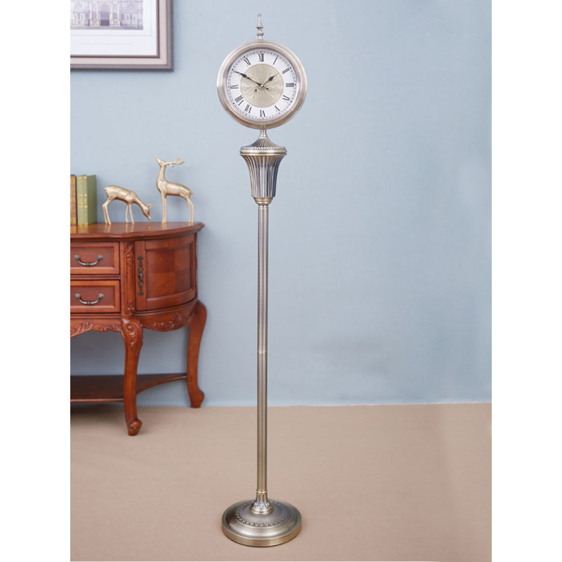 Retro creative silent floor clock