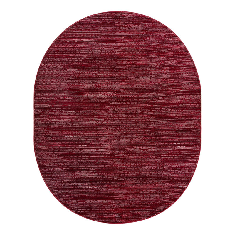Striped Rug, Oval 7'10" x 10'