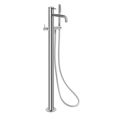 Acquaco Linki One Single-Hole Two Handle Freestanding Bathtub Faucet with Hand Shower with 9-7/8'' Spout Reach