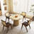 Cuji 47'' Round Pedestal Dining Table-1615695843