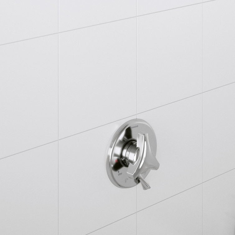 Origins Single Handle Wall Mounted Shower Trim Kit with Volume Control (Valve Not Included)