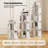 2 PCS 4-Tier Rotating Bookshelf 360° Display Rack Dividers & Anti-falling Baffles White-1105594724-1105594730