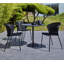 Lean Stacking Patio Dining Side Chair with Cushion-55841065