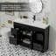 Base de meuble-lavabo simple autoportant Breonica de 48 po, comptoir d'évier non inclus-114142412