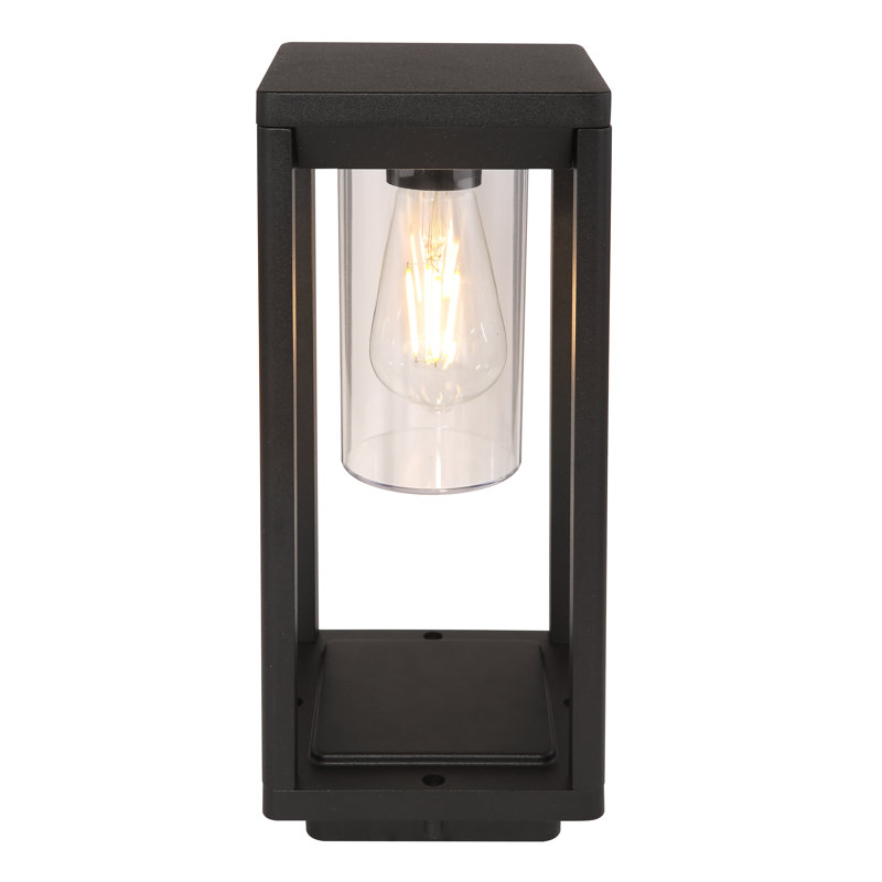 Currey Black Aluminium Pathway Light, 35cm H x 15cm W x 15cm D