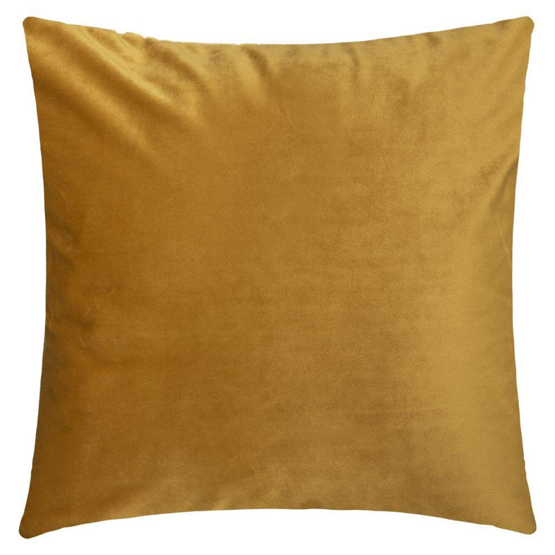 Cumminsville Floral Square Cushion, Mustard