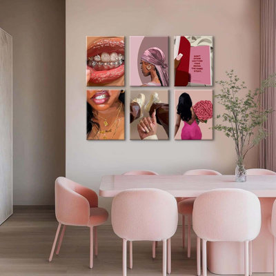 6 Piece Wrapped Canvas Print