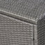 Boîte de rangement extérieure - gris et fer, 32,87 po X 24,21 po, élément de patio en P l