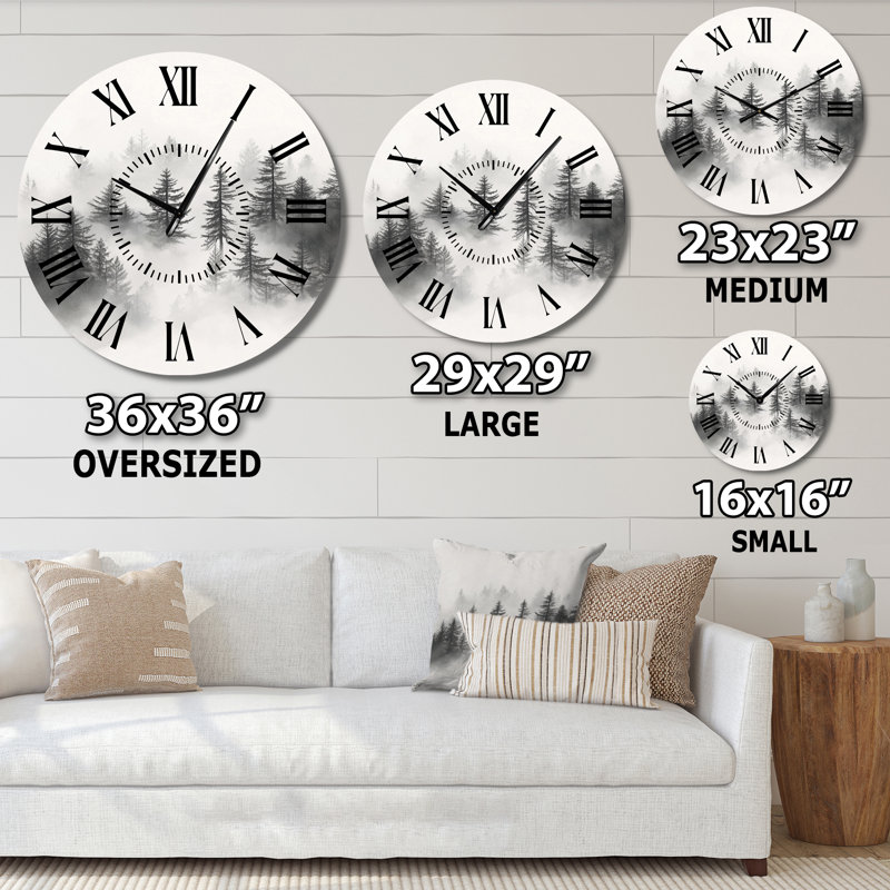 Horloge murale rustique, Médium