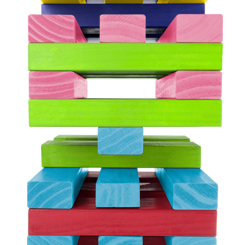 Hey! Play! 8 Player Wood Stacking Game