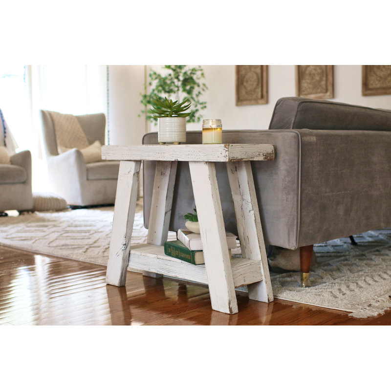 Table de bout en bois massif Papke