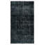 Tapis turc contemporain délavé de couleur noire 3,7 pi 6,6 pi