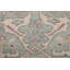 Tapis de couloir indien turquoise et vert Oushak 3 x 8