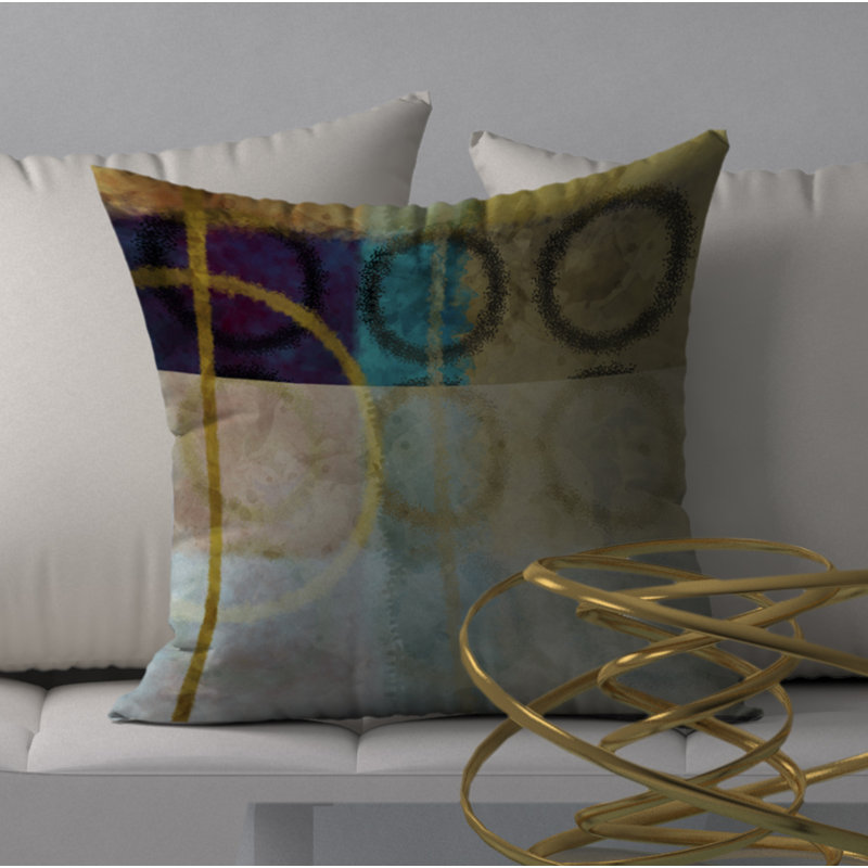 Housse de coussin carrée de couleur riche, 18" x 18"