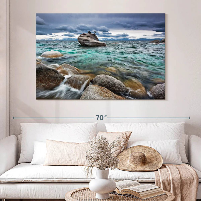Onde de tempête Alvord Lake Tahoe, H 34 po x l 51 po