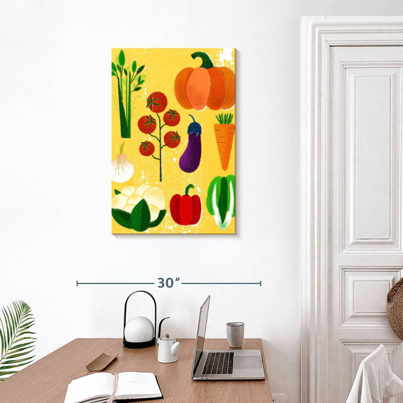 Yarlin Vegetable Variety, 30" H x 20" W