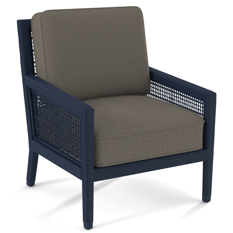 Harper 28" Wide Armchair, Gray Sugar Performance; 0863-84, Navy
