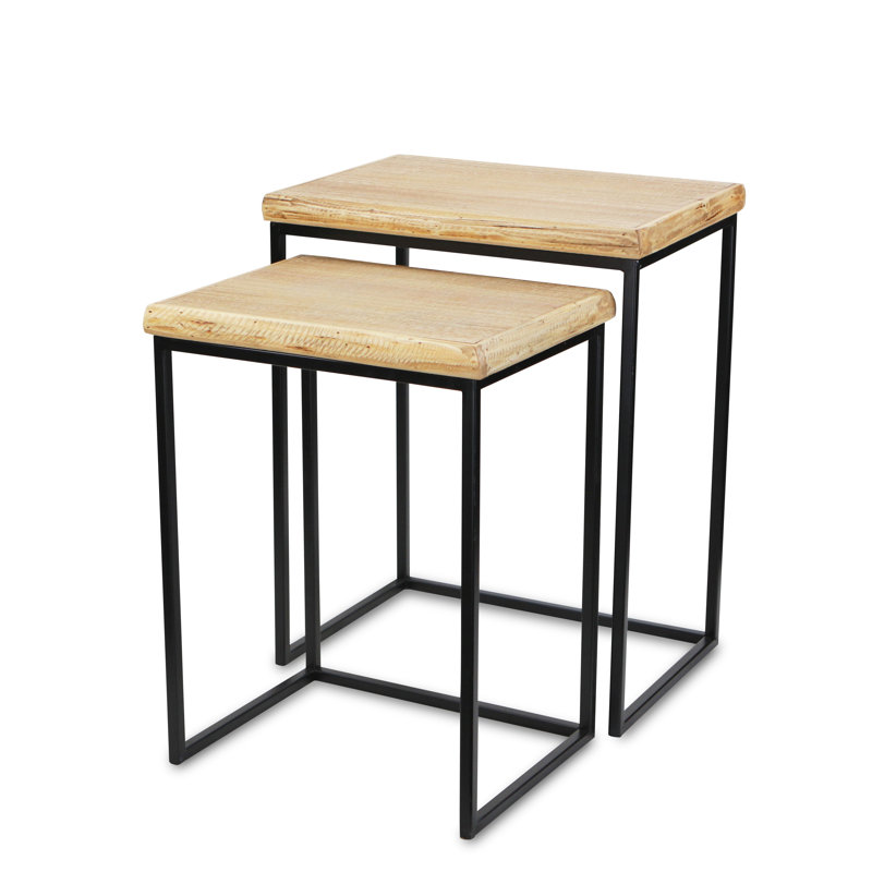 Dang Solid Wood Top Nesting Tables