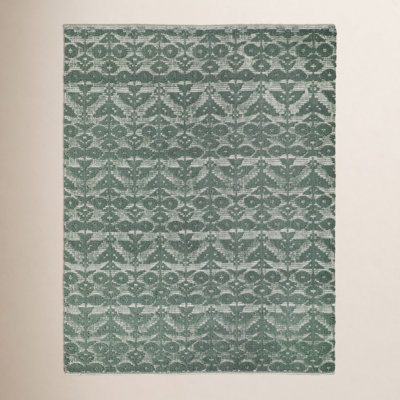 Hand-Tufted Floral Wool Rug