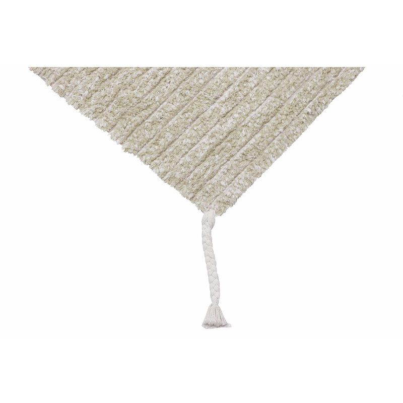 Gelato Green Reversible Washable Wool Rug 4' 7'' x 6' 7''