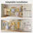 Timate U5 Expandable Wall Mounted Clothes Rack, Walk in Closet, Heavy Duty Industrial Pipe Clothing Rack, Gold-119259276