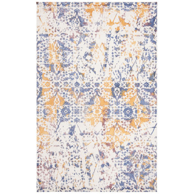 Stahr Hand Tufted Viscose Geometric Rug