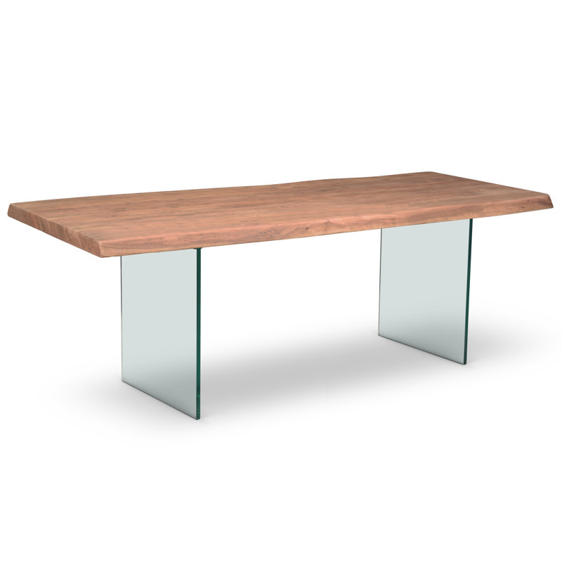 Acacia Solid Wood Top Dining Table, Americano, 116" L x 40" W