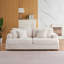 Canapé 3 places spacieux et confortable en velours côtelé avec quatre coussins décoratifs, parfait pour se détendre dans un salon moderne-1960943732-1974450432