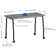 Rectangle 2 Person 23.63'' L Training Table with Casters