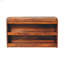 Banc de rangement escamotable en cuir massif-386777368