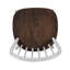 Dining Side Chiars Set Of 2 With Wooden Frame And Slat Back
