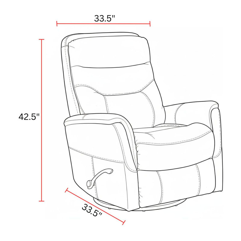 Fauteuil inclinable oscillant standard Akeelah, Truffe