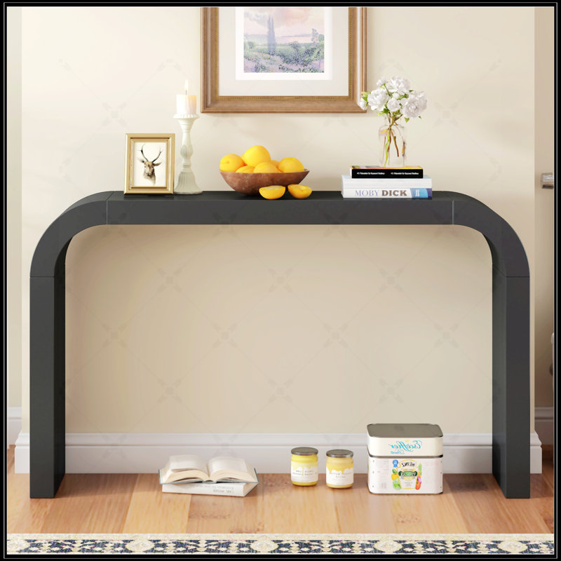 Console moderne et minimaliste, conception élégante et polyvalente pour le salon, le couloir et la chambre à coucher, structure robuste et stable