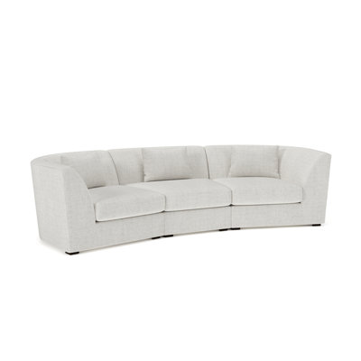 Krista 3-PC Curved Sofa