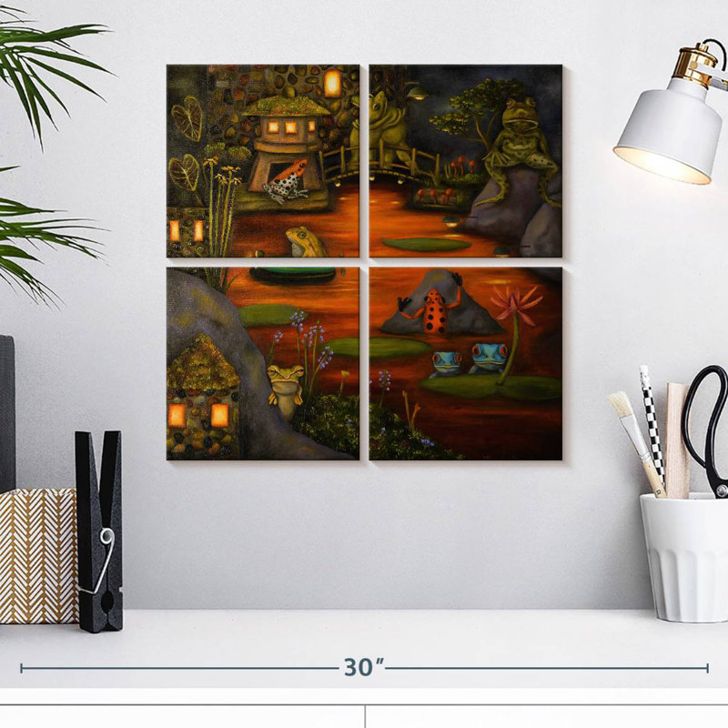 Brampt Frogland II, 18" H x 18" W