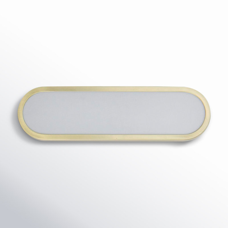 Barre d'éclairage de salle de bain à DEL Lamaria, Or/blanc