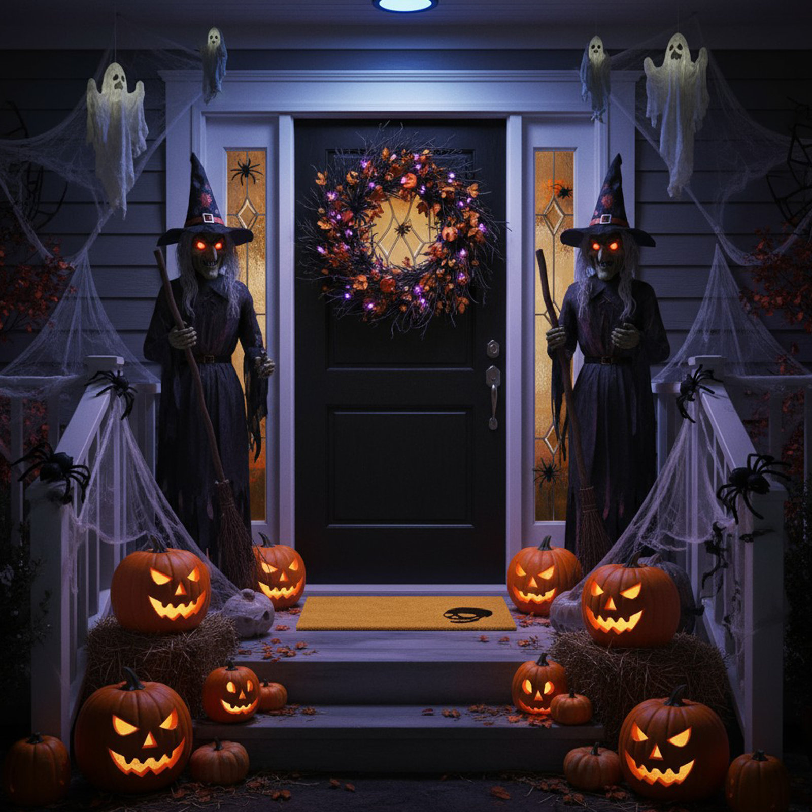 Non-Slip Halloween Outdoor Doormat, 30" W x 48" L