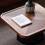 Solid wood coffee table with retro design