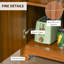 Armoire à vin rétro pour 6 bouteilles avec porte-verres