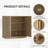 Wood Sideboard Storage Buffet 2 Doors Buffet Cabinet-1517976387