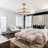 29.1" Caged Ceiling Fan with Dimmable LED Lights and Remote Control