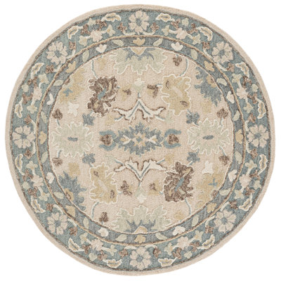 Ebony Hand Tufted Wool;Cotton Oriental Indoor Rug