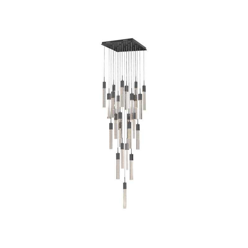 Original Glacier 41 - Light Pendant, Dark Bronze, 177" H x 28" W x 28" D