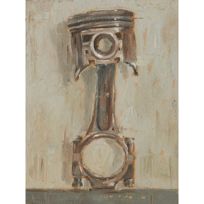 Old Engine Parts II 1 Piece Wrapped Canvas Wall Art